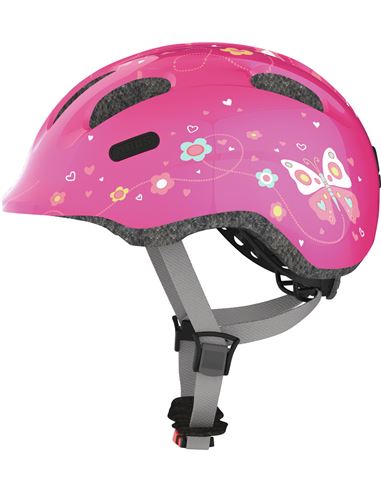 CASCO ABUS SMILEY 2.0 PINK BUTTERFLY S