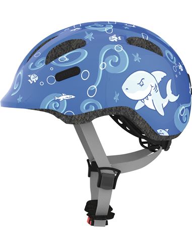 CASCO ABUS SMILEY 2.0 BLUE SHARKY M