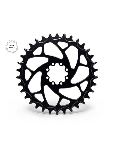 PLATO REDONDO ALUGEAR SRAM 8 TORNILLOS NEGRO BOOST 36T