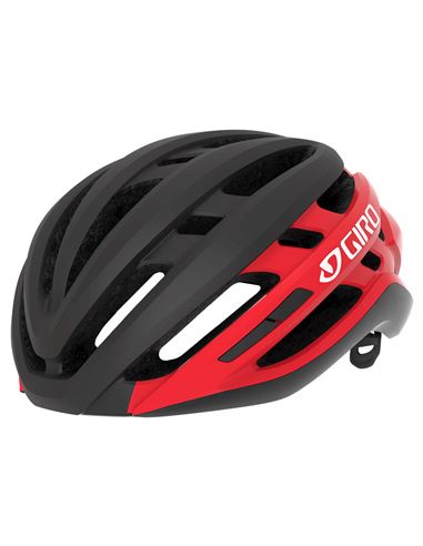 CASCO GIRO AGILIS MATTE BLACK/BRIGHT RED FADE S