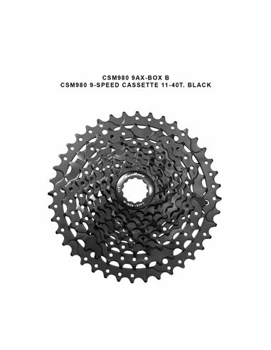 CASSETTE SUNRACE CSM980 MTB NEGRO 9V.(11-40)