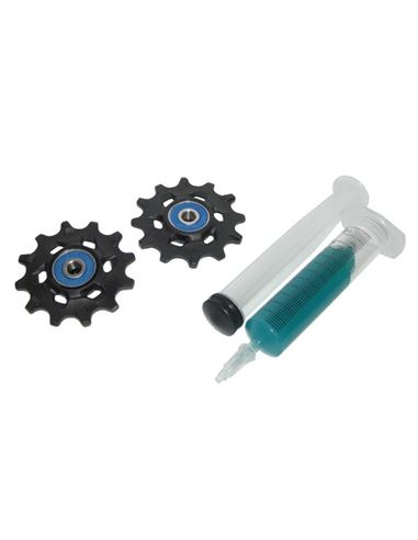 JUEGO DE RULETAS SRAM CERAMICAS XX1/X-SYNC 11V NEGRO/AZUL