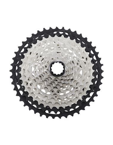 CASSETTE SHIMANO DEORE XT CS-M8100 HYPERGLIDE+ 12V PLATA/NEG