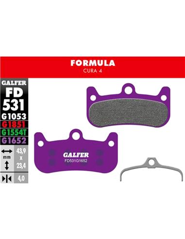 PASTILLAS FRENO GALFER DISCO E-BIKE BRAKE PAD FORMULA CURA 4