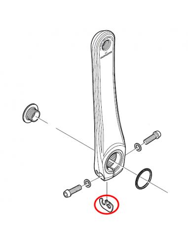 PLACA PARA BIELAS SHIMANO FC-5600 Y COMPATIBLES