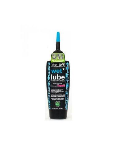 LUBRICANTE CADENA MUC-OFF BIO CLIMA HUMEDO 120 ML (WET LUBE)