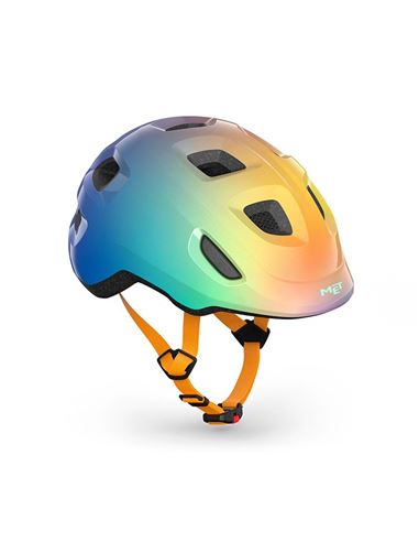 CASCO NIÑO MET HOORAY MULTICOLOR BRILLO