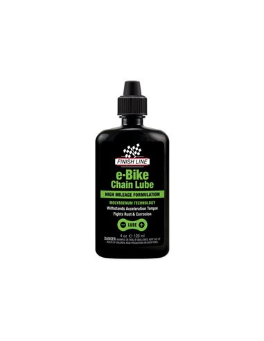 LUBRICANTE DE CADENA FINISH LINE E-BIKE 4OZ. / 120ML.