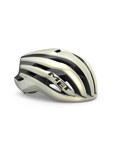 CASCO MET TRENTA 3K CARBON MIPS VAINILLA HIELO/ORO MATE M