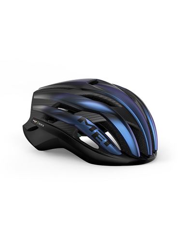 CASCO MET TRENTA 3K CARBON MIPS AZUL IRIDISCENTE MATE