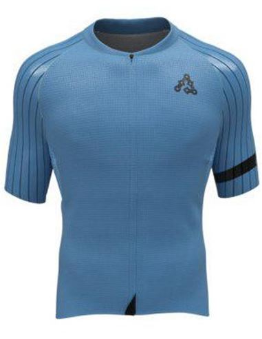 MAILLOT MANGA CORTA AZUL BICICLAJE HARD DAY